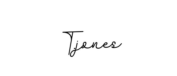 How to make T.jones name signature. Use BallpointsItalic-DORy9 style for creating short signs online. This is the latest handwritten sign. T.jones signature style 11 images and pictures png