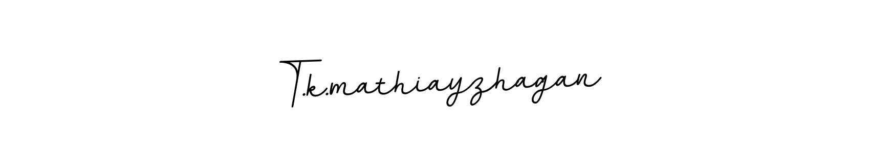 How to make T.k.mathiayzhagan name signature. Use BallpointsItalic-DORy9 style for creating short signs online. This is the latest handwritten sign. T.k.mathiayzhagan signature style 11 images and pictures png