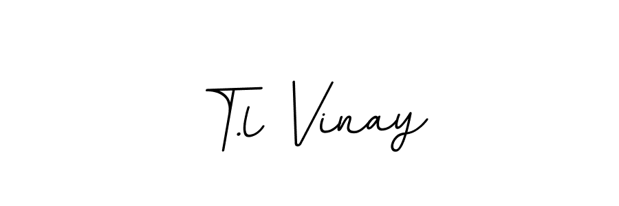 How to make T.l Vinay signature? BallpointsItalic-DORy9 is a professional autograph style. Create handwritten signature for T.l Vinay name. T.l Vinay signature style 11 images and pictures png