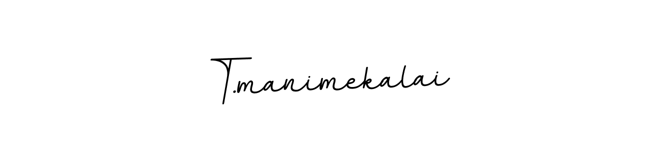 Use a signature maker to create a handwritten signature online. With this signature software, you can design (BallpointsItalic-DORy9) your own signature for name T.manimekalai. T.manimekalai signature style 11 images and pictures png