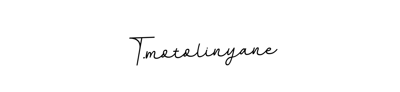 How to make T.motolinyane name signature. Use BallpointsItalic-DORy9 style for creating short signs online. This is the latest handwritten sign. T.motolinyane signature style 11 images and pictures png