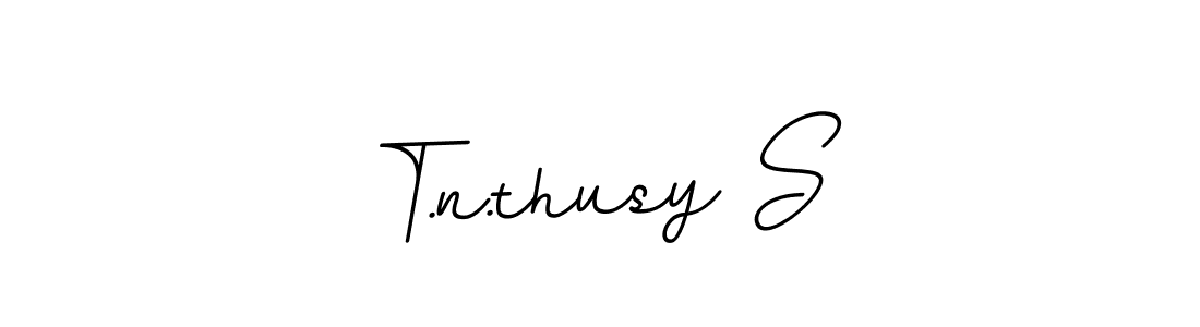 You should practise on your own different ways (BallpointsItalic-DORy9) to write your name (T.n.thusy S) in signature. don't let someone else do it for you. T.n.thusy S signature style 11 images and pictures png