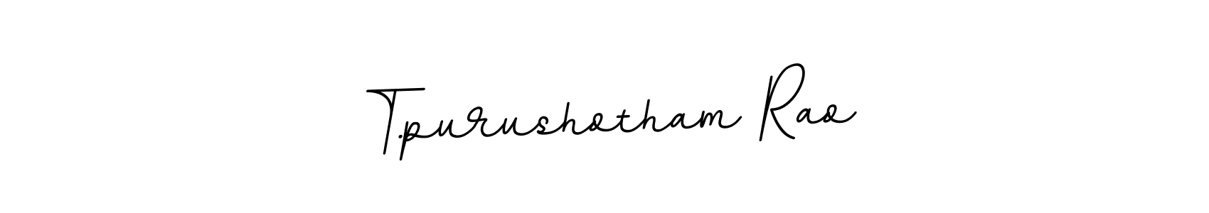 It looks lik you need a new signature style for name T.purushotham Rao. Design unique handwritten (BallpointsItalic-DORy9) signature with our free signature maker in just a few clicks. T.purushotham Rao signature style 11 images and pictures png