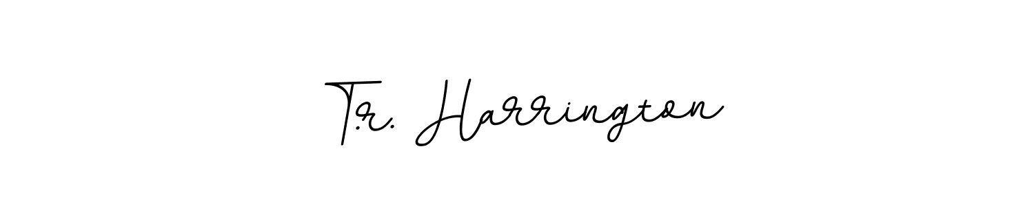 It looks lik you need a new signature style for name T.r. Harrington. Design unique handwritten (BallpointsItalic-DORy9) signature with our free signature maker in just a few clicks. T.r. Harrington signature style 11 images and pictures png