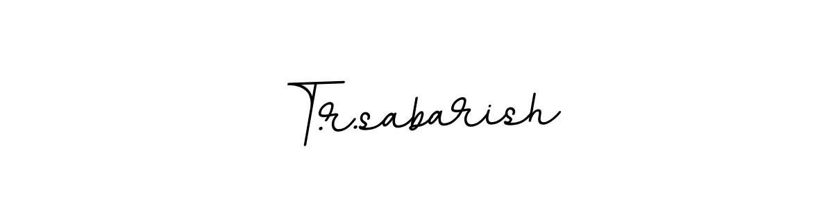 T.r.sabarish stylish signature style. Best Handwritten Sign (BallpointsItalic-DORy9) for my name. Handwritten Signature Collection Ideas for my name T.r.sabarish. T.r.sabarish signature style 11 images and pictures png
