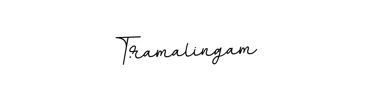 T.ramalingam stylish signature style. Best Handwritten Sign (BallpointsItalic-DORy9) for my name. Handwritten Signature Collection Ideas for my name T.ramalingam. T.ramalingam signature style 11 images and pictures png