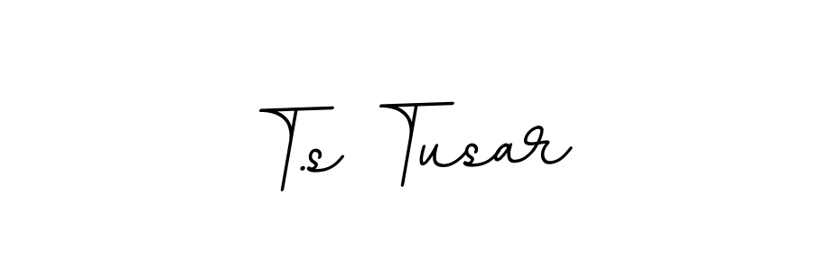 How to make T.s Tusar signature? BallpointsItalic-DORy9 is a professional autograph style. Create handwritten signature for T.s Tusar name. T.s Tusar signature style 11 images and pictures png