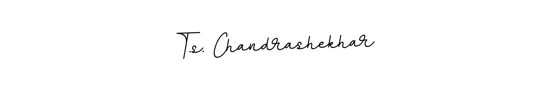 Use a signature maker to create a handwritten signature online. With this signature software, you can design (BallpointsItalic-DORy9) your own signature for name T.s. Chandrashekhar. T.s. Chandrashekhar signature style 11 images and pictures png