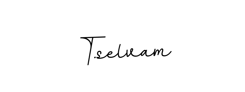 Use a signature maker to create a handwritten signature online. With this signature software, you can design (BallpointsItalic-DORy9) your own signature for name T.selvam. T.selvam signature style 11 images and pictures png