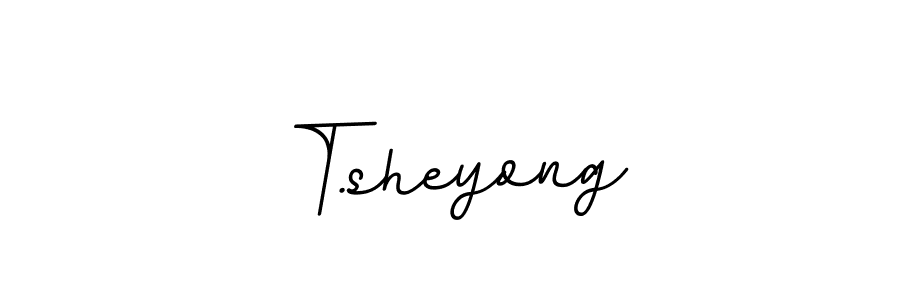 How to make T.sheyong signature? BallpointsItalic-DORy9 is a professional autograph style. Create handwritten signature for T.sheyong name. T.sheyong signature style 11 images and pictures png