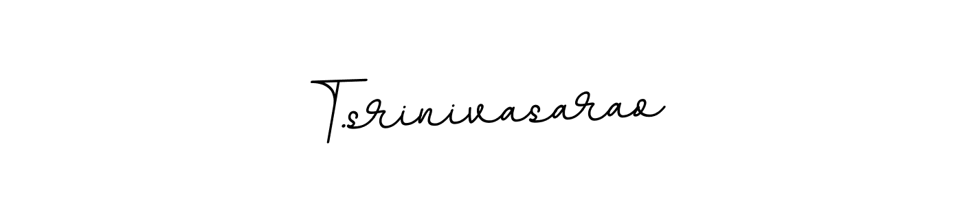 Create a beautiful signature design for name T.srinivasarao. With this signature (BallpointsItalic-DORy9) fonts, you can make a handwritten signature for free. T.srinivasarao signature style 11 images and pictures png