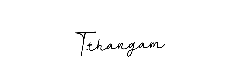 How to make T.thangam signature? BallpointsItalic-DORy9 is a professional autograph style. Create handwritten signature for T.thangam name. T.thangam signature style 11 images and pictures png