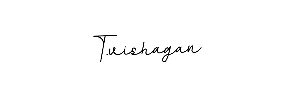 How to make T.vishagan signature? BallpointsItalic-DORy9 is a professional autograph style. Create handwritten signature for T.vishagan name. T.vishagan signature style 11 images and pictures png
