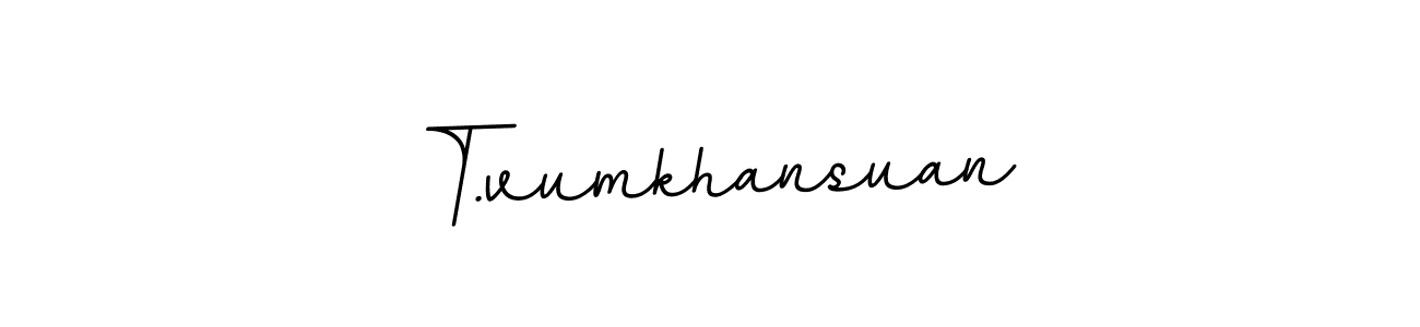 It looks lik you need a new signature style for name T.vumkhansuan. Design unique handwritten (BallpointsItalic-DORy9) signature with our free signature maker in just a few clicks. T.vumkhansuan signature style 11 images and pictures png