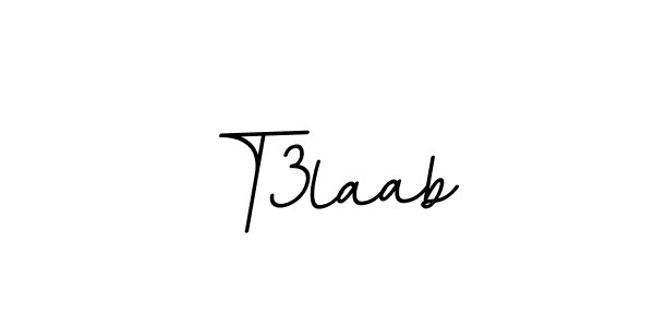 Create a beautiful signature design for name T3laab. With this signature (BallpointsItalic-DORy9) fonts, you can make a handwritten signature for free. T3laab signature style 11 images and pictures png
