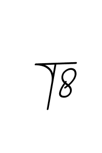 How to make T8 signature? BallpointsItalic-DORy9 is a professional autograph style. Create handwritten signature for T8 name. T8 signature style 11 images and pictures png