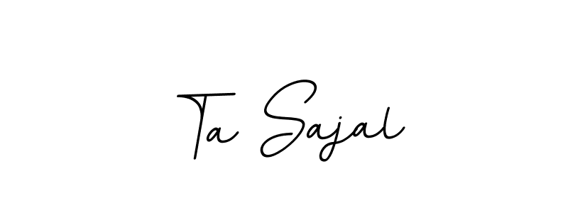 This is the best signature style for the Ta Sajal name. Also you like these signature font (BallpointsItalic-DORy9). Mix name signature. Ta Sajal signature style 11 images and pictures png