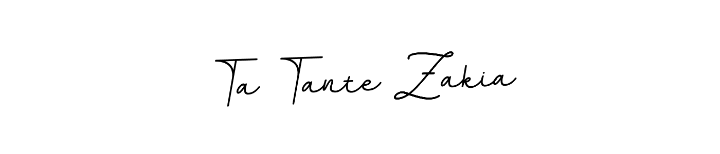 Make a beautiful signature design for name Ta Tante Zakia. With this signature (BallpointsItalic-DORy9) style, you can create a handwritten signature for free. Ta Tante Zakia signature style 11 images and pictures png