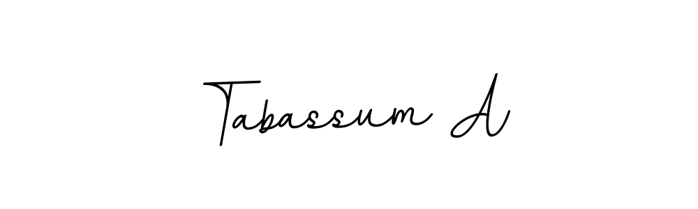 Create a beautiful signature design for name Tabassum A. With this signature (BallpointsItalic-DORy9) fonts, you can make a handwritten signature for free. Tabassum A signature style 11 images and pictures png