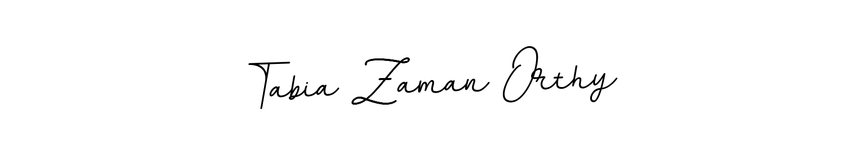 The best way (BallpointsItalic-DORy9) to make a short signature is to pick only two or three words in your name. The name Tabia Zaman Orthy include a total of six letters. For converting this name. Tabia Zaman Orthy signature style 11 images and pictures png