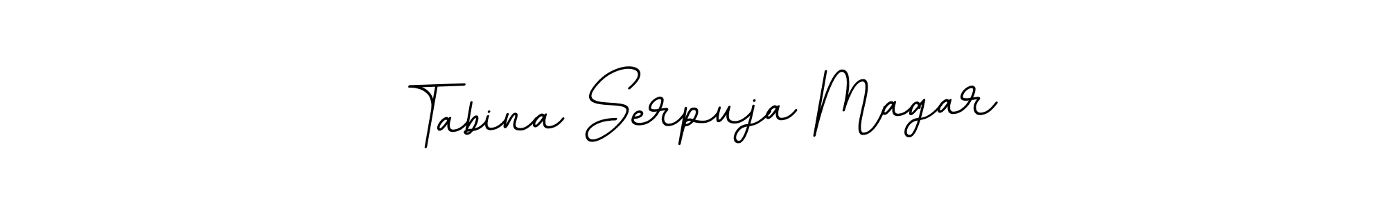 if you are searching for the best signature style for your name Tabina Serpuja Magar. so please give up your signature search. here we have designed multiple signature styles  using BallpointsItalic-DORy9. Tabina Serpuja Magar signature style 11 images and pictures png