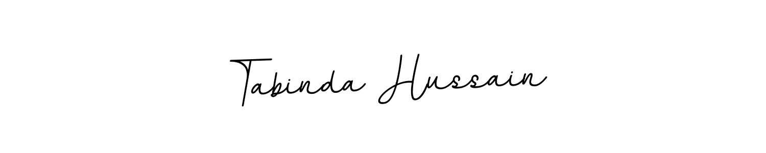 Tabinda Hussain stylish signature style. Best Handwritten Sign (BallpointsItalic-DORy9) for my name. Handwritten Signature Collection Ideas for my name Tabinda Hussain. Tabinda Hussain signature style 11 images and pictures png