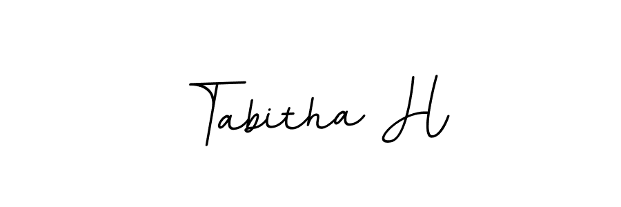 It looks lik you need a new signature style for name Tabitha H. Design unique handwritten (BallpointsItalic-DORy9) signature with our free signature maker in just a few clicks. Tabitha H signature style 11 images and pictures png