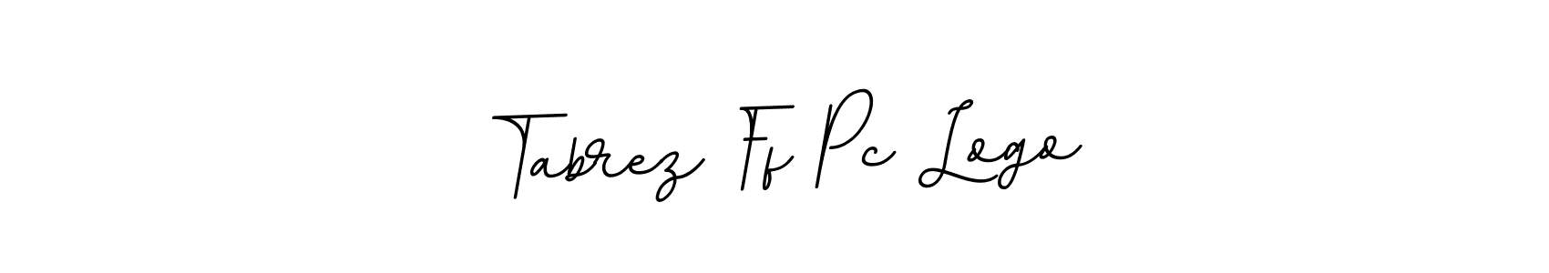 How to make Tabrez Ff Pc Logo name signature. Use BallpointsItalic-DORy9 style for creating short signs online. This is the latest handwritten sign. Tabrez Ff Pc Logo signature style 11 images and pictures png