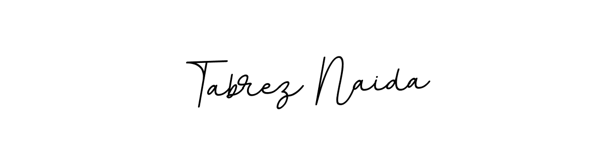 The best way (BallpointsItalic-DORy9) to make a short signature is to pick only two or three words in your name. The name Tabrez Naida include a total of six letters. For converting this name. Tabrez Naida signature style 11 images and pictures png