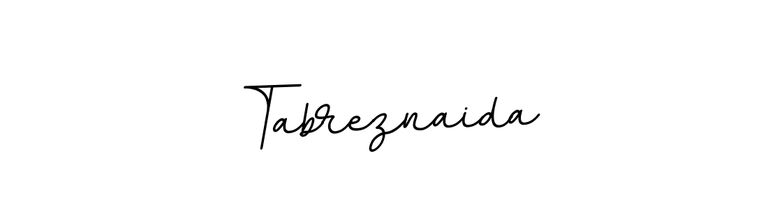 Create a beautiful signature design for name Tabreznaida. With this signature (BallpointsItalic-DORy9) fonts, you can make a handwritten signature for free. Tabreznaida signature style 11 images and pictures png