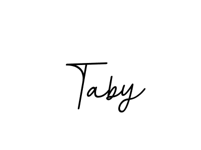 How to make Taby name signature. Use BallpointsItalic-DORy9 style for creating short signs online. This is the latest handwritten sign. Taby signature style 11 images and pictures png