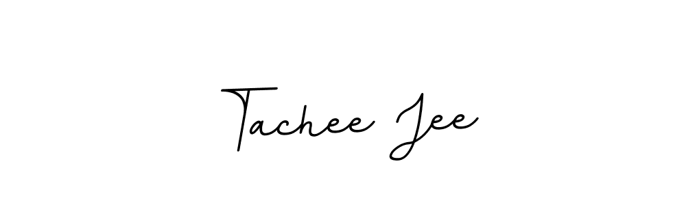 The best way (BallpointsItalic-DORy9) to make a short signature is to pick only two or three words in your name. The name Tachee Jee include a total of six letters. For converting this name. Tachee Jee signature style 11 images and pictures png