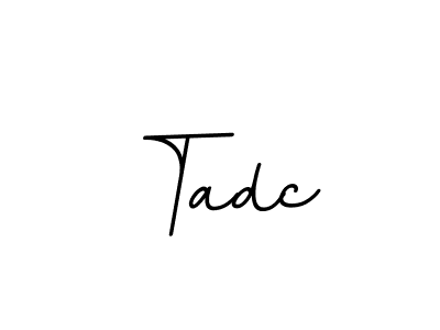 The best way (BallpointsItalic-DORy9) to make a short signature is to pick only two or three words in your name. The name Tadc include a total of six letters. For converting this name. Tadc signature style 11 images and pictures png