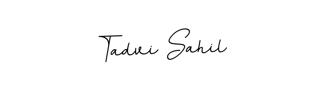 BallpointsItalic-DORy9 is a professional signature style that is perfect for those who want to add a touch of class to their signature. It is also a great choice for those who want to make their signature more unique. Get Tadvi Sahil name to fancy signature for free. Tadvi Sahil signature style 11 images and pictures png