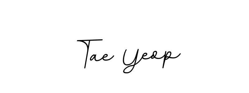 How to make Tae Yeop signature? BallpointsItalic-DORy9 is a professional autograph style. Create handwritten signature for Tae Yeop name. Tae Yeop signature style 11 images and pictures png
