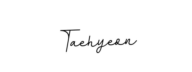 Use a signature maker to create a handwritten signature online. With this signature software, you can design (BallpointsItalic-DORy9) your own signature for name Taehyeon. Taehyeon signature style 11 images and pictures png