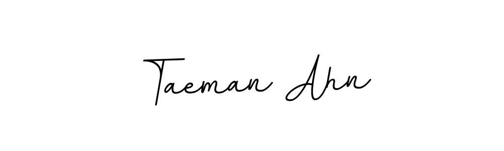 Create a beautiful signature design for name Taeman Ahn. With this signature (BallpointsItalic-DORy9) fonts, you can make a handwritten signature for free. Taeman Ahn signature style 11 images and pictures png