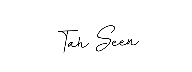 if you are searching for the best signature style for your name Tah Seen. so please give up your signature search. here we have designed multiple signature styles  using BallpointsItalic-DORy9. Tah Seen signature style 11 images and pictures png