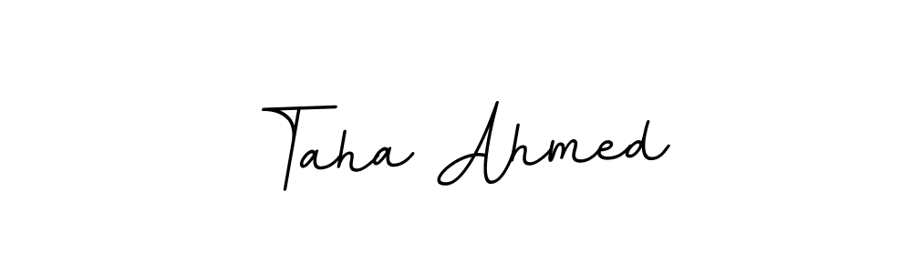 BallpointsItalic-DORy9 is a professional signature style that is perfect for those who want to add a touch of class to their signature. It is also a great choice for those who want to make their signature more unique. Get Taha Ahmed name to fancy signature for free. Taha Ahmed signature style 11 images and pictures png