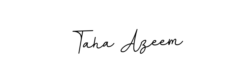 Create a beautiful signature design for name Taha Azeem. With this signature (BallpointsItalic-DORy9) fonts, you can make a handwritten signature for free. Taha Azeem signature style 11 images and pictures png