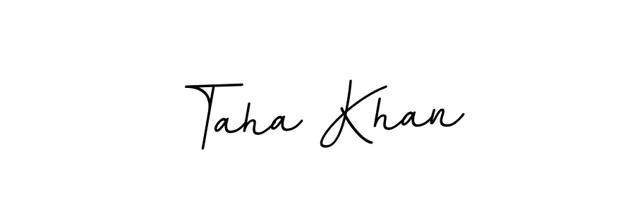 Design your own signature with our free online signature maker. With this signature software, you can create a handwritten (BallpointsItalic-DORy9) signature for name Taha Khan. Taha Khan signature style 11 images and pictures png