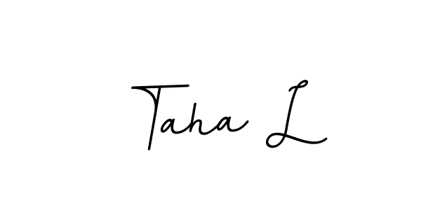 How to make Taha L signature? BallpointsItalic-DORy9 is a professional autograph style. Create handwritten signature for Taha L name. Taha L signature style 11 images and pictures png