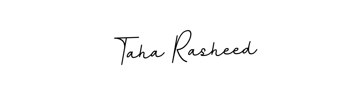 Design your own signature with our free online signature maker. With this signature software, you can create a handwritten (BallpointsItalic-DORy9) signature for name Taha Rasheed. Taha Rasheed signature style 11 images and pictures png