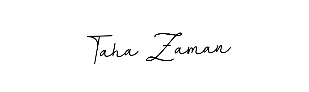 Taha Zaman stylish signature style. Best Handwritten Sign (BallpointsItalic-DORy9) for my name. Handwritten Signature Collection Ideas for my name Taha Zaman. Taha Zaman signature style 11 images and pictures png