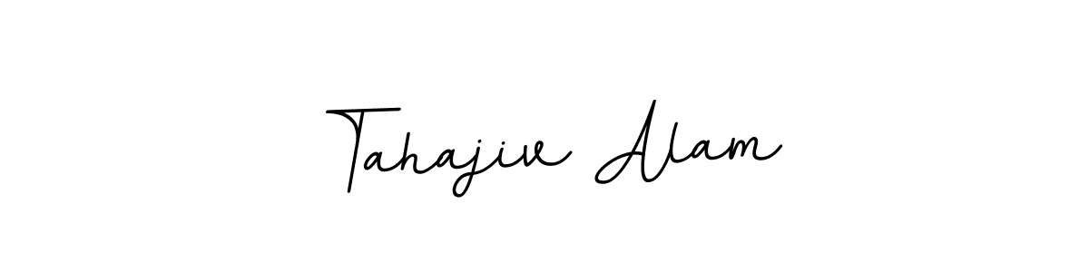 Design your own signature with our free online signature maker. With this signature software, you can create a handwritten (BallpointsItalic-DORy9) signature for name Tahajiv Alam. Tahajiv Alam signature style 11 images and pictures png