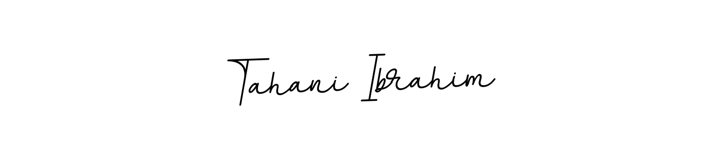 The best way (BallpointsItalic-DORy9) to make a short signature is to pick only two or three words in your name. The name Tahani Ibrahim include a total of six letters. For converting this name. Tahani Ibrahim signature style 11 images and pictures png