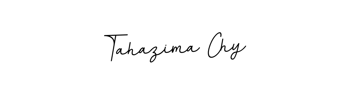 The best way (BallpointsItalic-DORy9) to make a short signature is to pick only two or three words in your name. The name Tahazima Chy include a total of six letters. For converting this name. Tahazima Chy signature style 11 images and pictures png