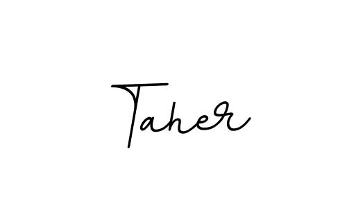 The best way (BallpointsItalic-DORy9) to make a short signature is to pick only two or three words in your name. The name Taher include a total of six letters. For converting this name. Taher signature style 11 images and pictures png