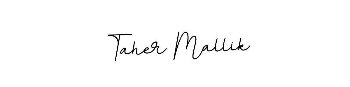 Create a beautiful signature design for name Taher Mallik. With this signature (BallpointsItalic-DORy9) fonts, you can make a handwritten signature for free. Taher Mallik signature style 11 images and pictures png