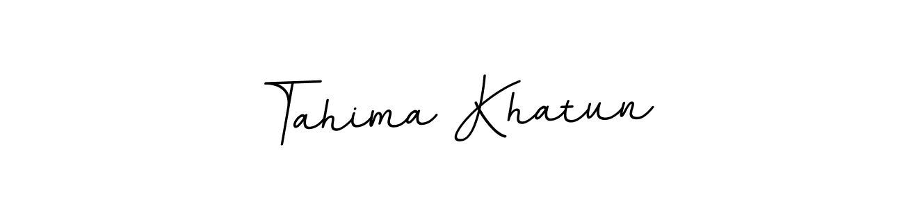 The best way (BallpointsItalic-DORy9) to make a short signature is to pick only two or three words in your name. The name Tahima Khatun include a total of six letters. For converting this name. Tahima Khatun signature style 11 images and pictures png